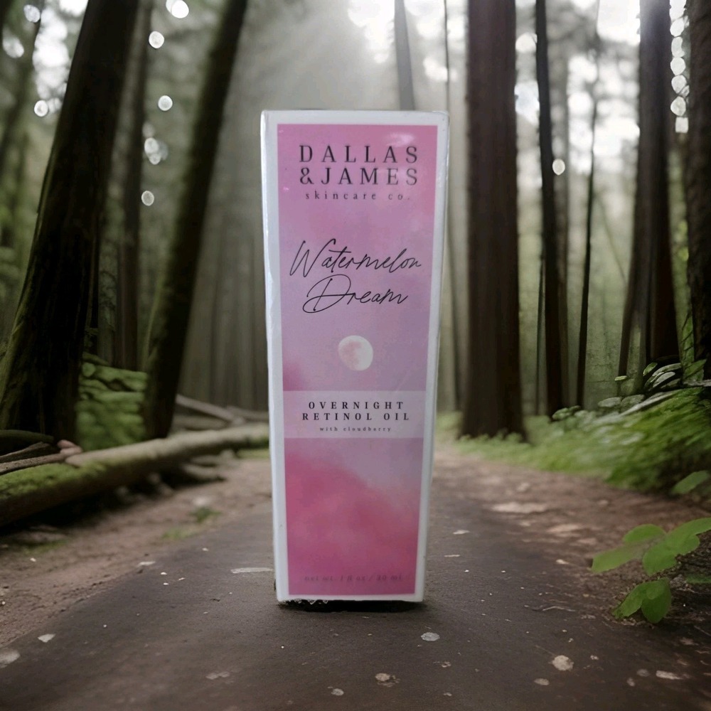 Dallas & James Watermelon Dream Overnight Retinol Oil w Cloudberry 1 Oz. NEW